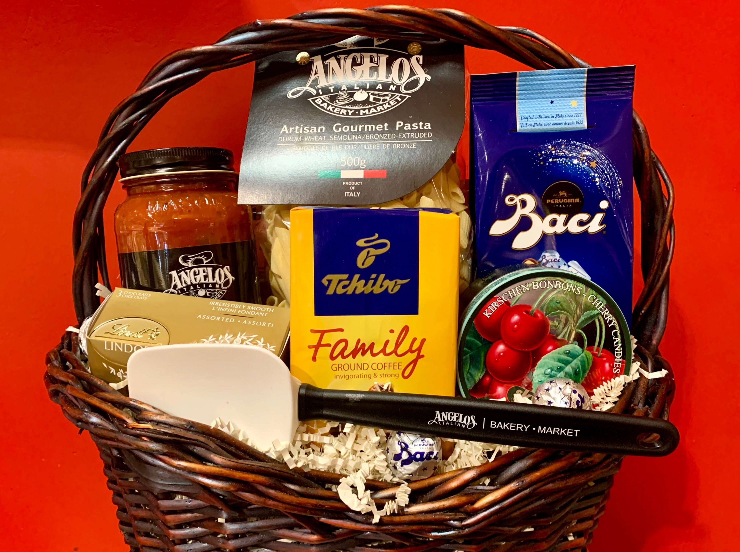  2 Small Gift Baskets Angelos Italian Bakery Market